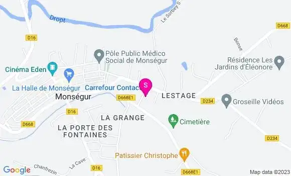 Localisation Station Carrefour
