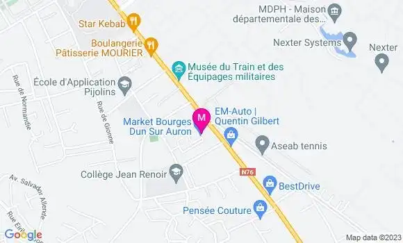 Localisation Station Service Carrefour