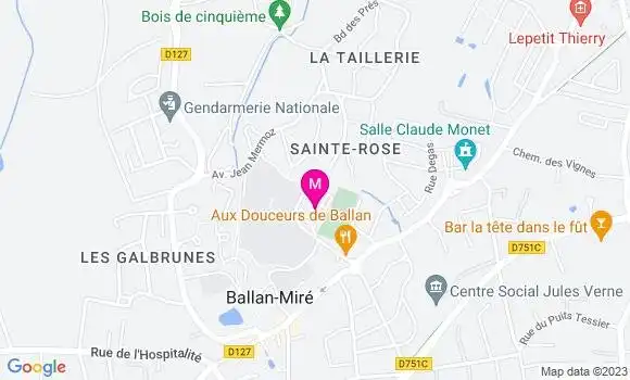 Localisation Auchan Supermarché