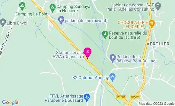 Localisation Station Avia