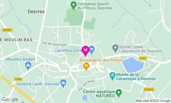 Localisation Carrefour Market