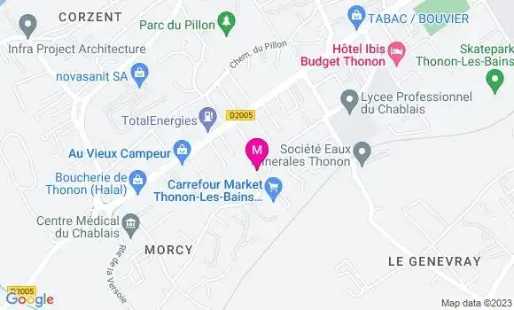 Localisation Carrefour Market