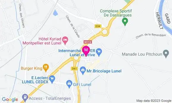 Localisation Intermarché Station