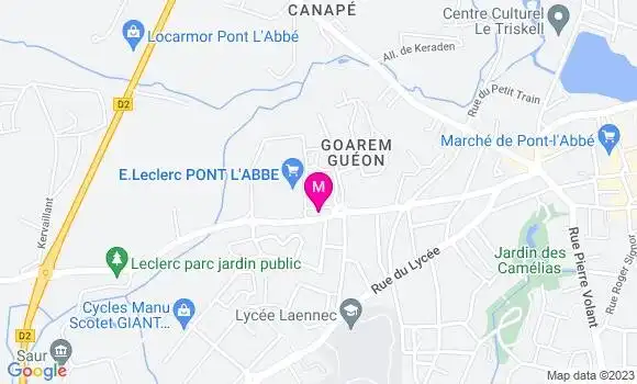 Localisation Station Leclerc