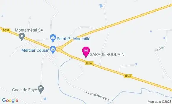 Localisation Garage Roquain