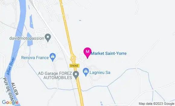 Localisation Carrefour Market