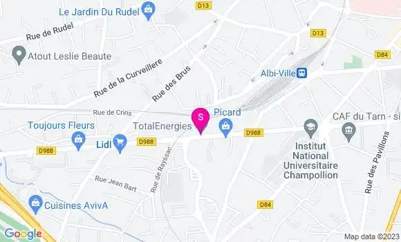 Localisation TotalEnergies