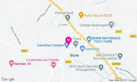 Localisation Carrefour