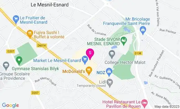 Localisation Carrefour Market