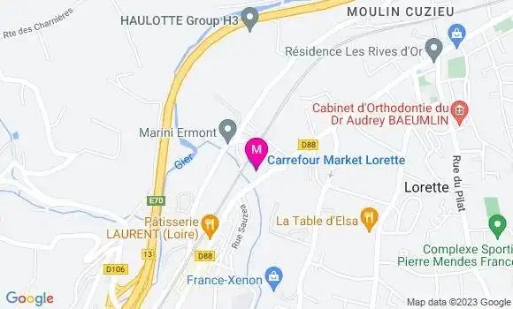 Localisation Carrefour Market