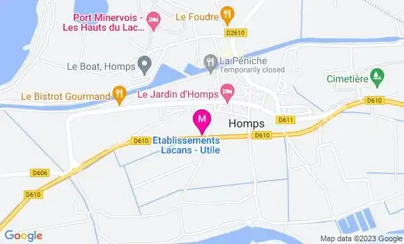 Localisation Jean Paul Lacans