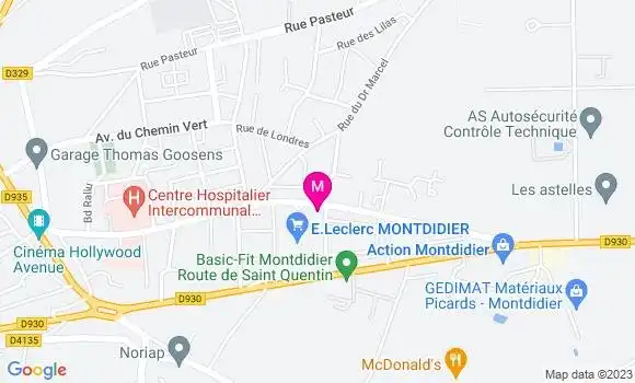 Localisation Station Leclerc