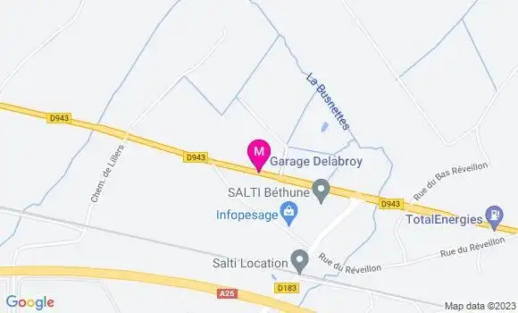 Localisation Station Delabroy