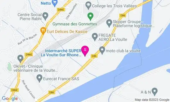 Localisation Intermarché Station