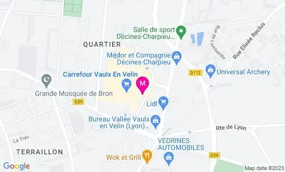Localisation Station Carrefour