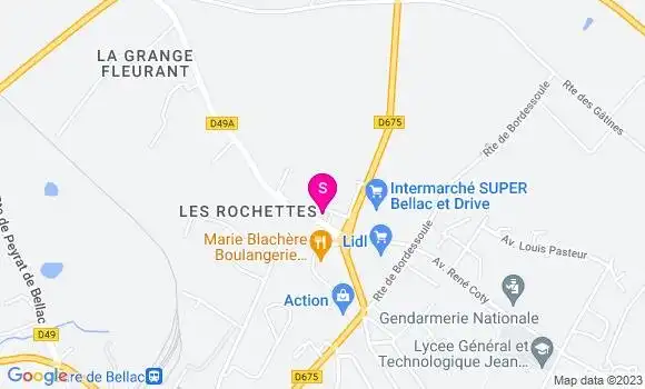 Localisation Station Carrefour