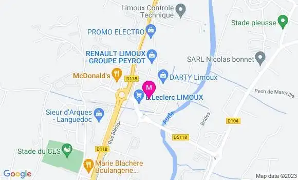 Localisation Station Leclerc