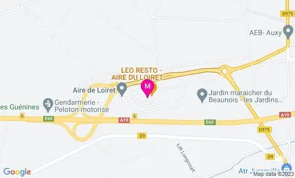 Localisation Eni Aire du Loiret