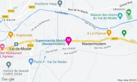 Localisation Supermarché Match