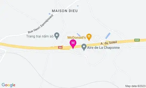 Localisation Aire de la Chaponne