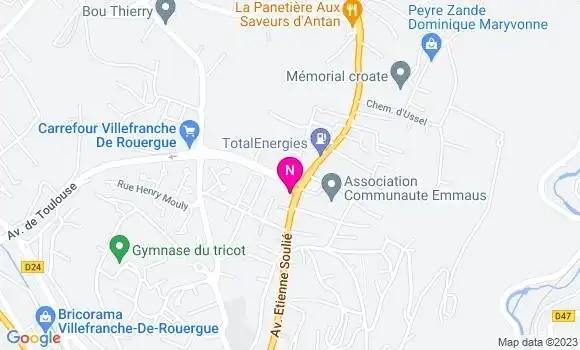 Localisation Esso Express