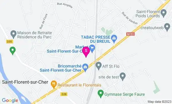 Localisation Carrefour Market