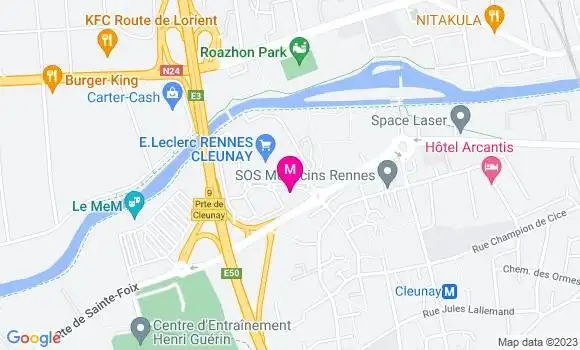 Localisation Station Service Leclerc