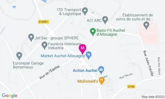 Localisation Station Carrefour