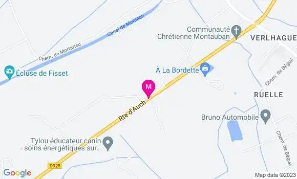 Localisation Station Leclerc