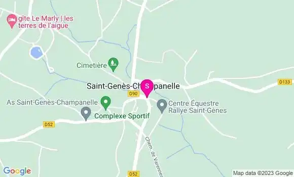 Localisation Garage de Theix