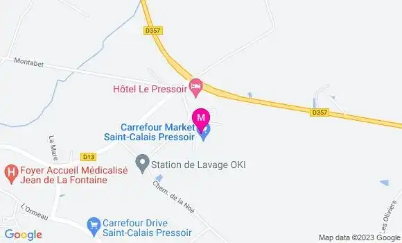 Localisation Carrefour Market