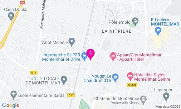 Localisation Intermarché Station