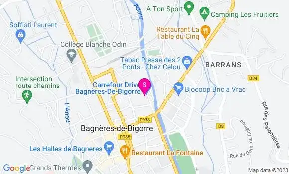 Localisation Carrefour Market
