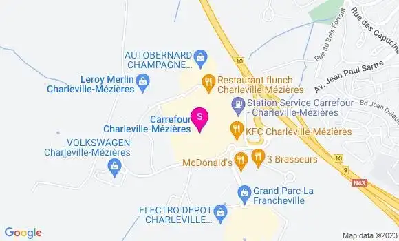Localisation Station Carrefour