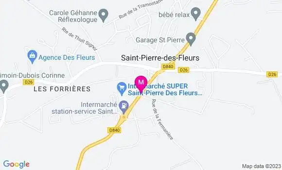 Localisation Intermarché Station