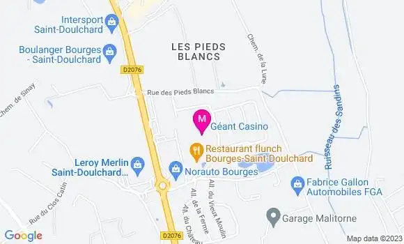 Localisation Géant Casino