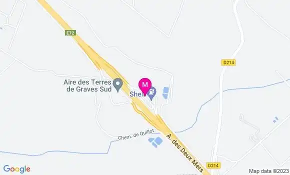 Localisation Shell Terres de Graves Nord