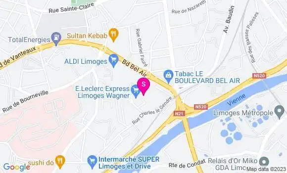 Localisation Station Leclerc