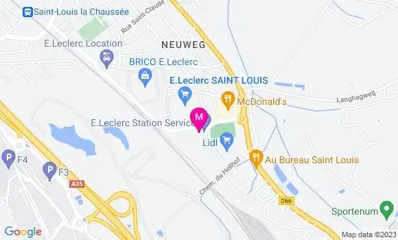 Localisation Station Leclerc