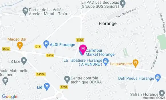 Localisation Carrefour Market