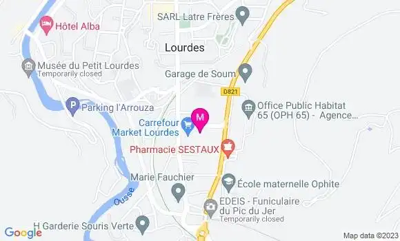Localisation Carrefour Market