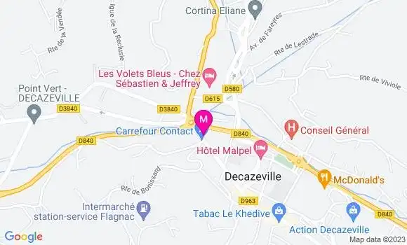 Localisation Esso Express
