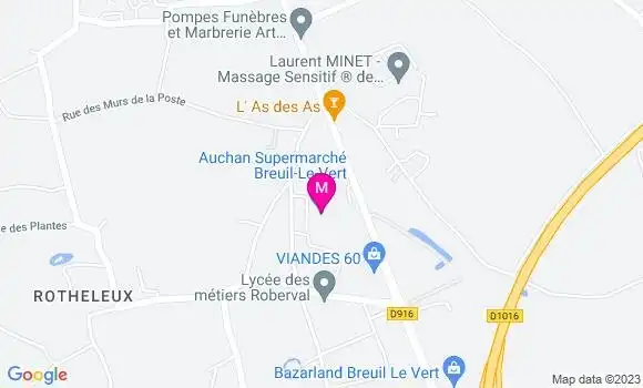 Localisation Auchan