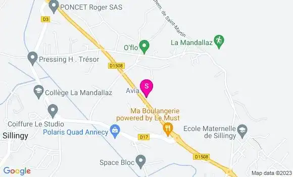 Localisation Garage de la Mandallaz