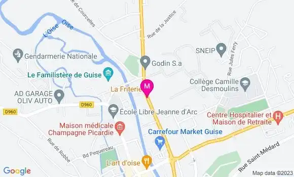 Localisation Carrefour Market
