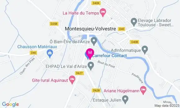 Localisation Carrefour Contact