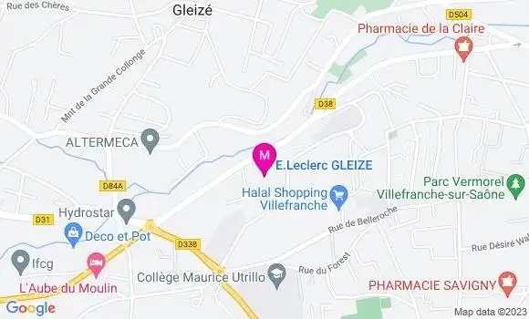 Localisation Station Service Leclerc