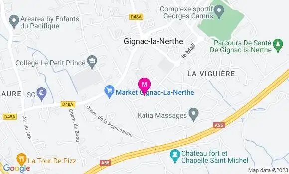 Localisation Carrefour Market