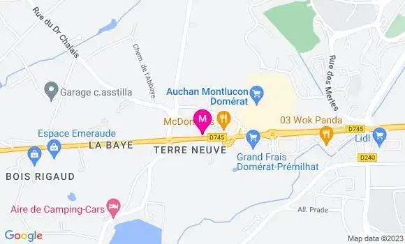 Localisation Esso Express