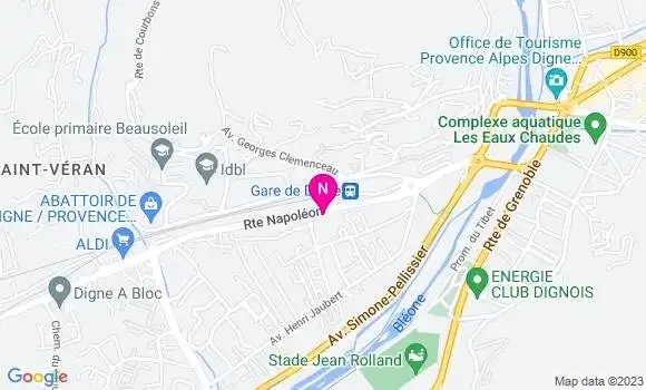 Localisation Esso Express